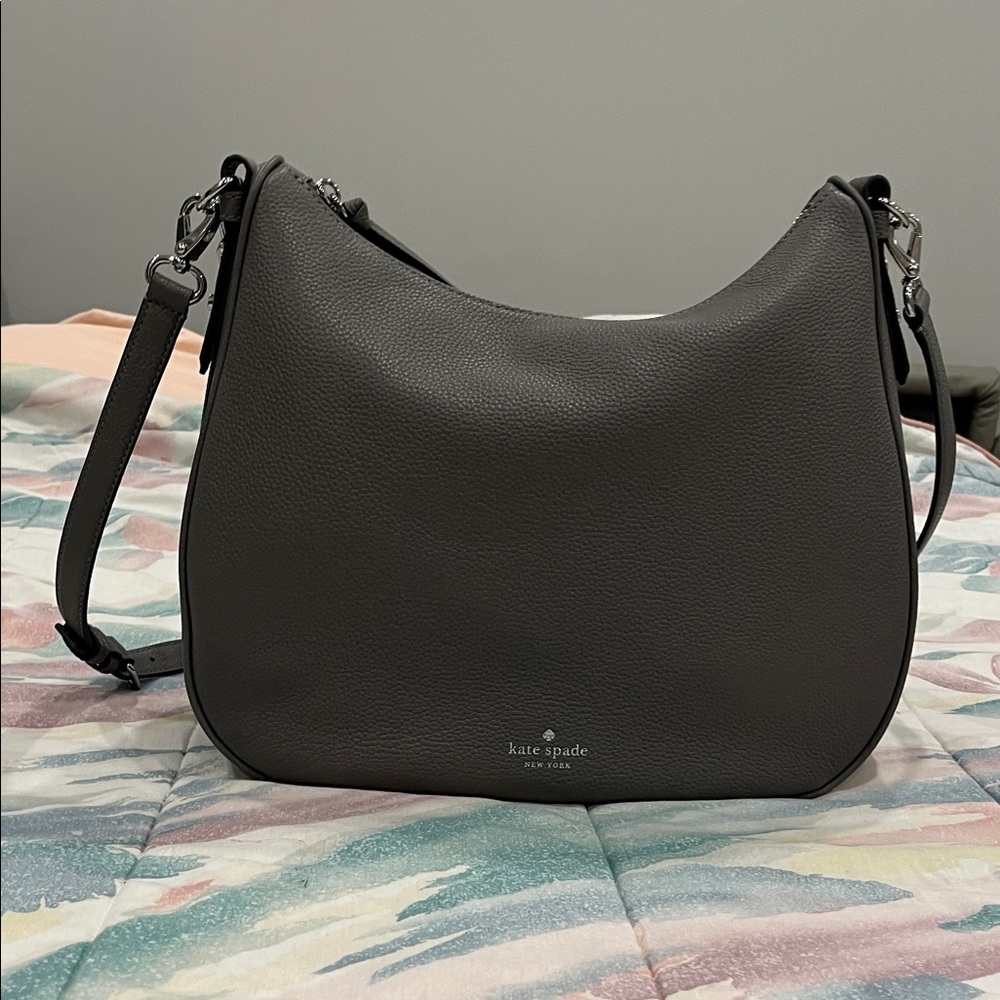 Kate Spade Charcoal Hobo Bag